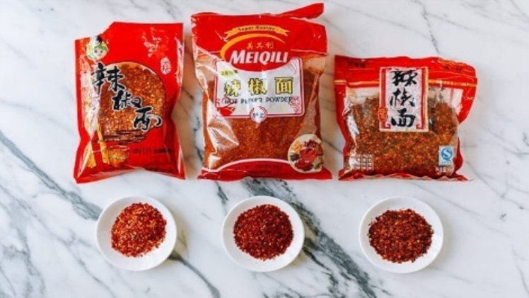 Chinese red pepper powder packets